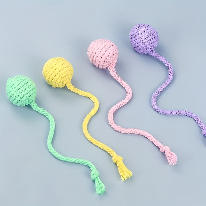 Interactieve sisal speelbal met bel