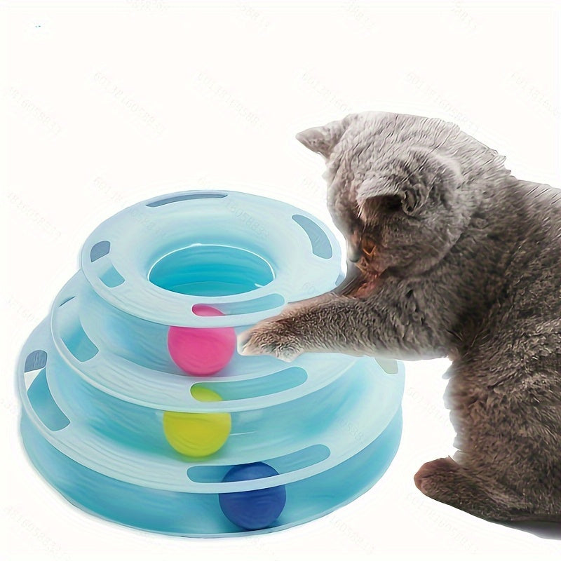 Interactieve Kattenspeeltoren met Draaiballen