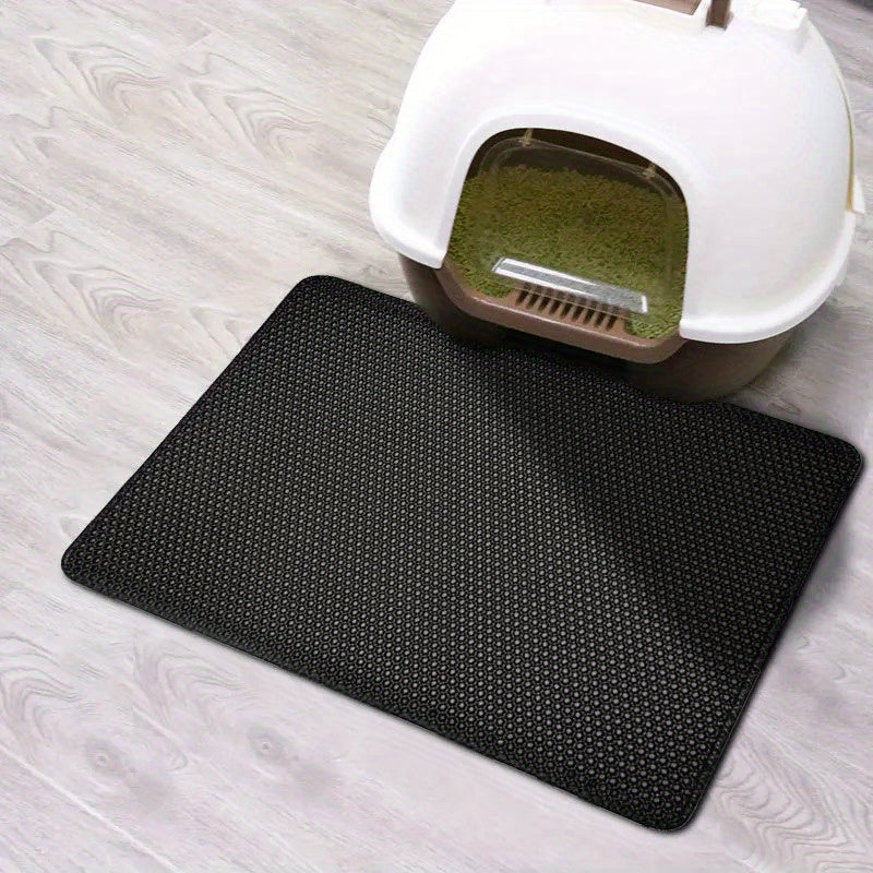 Waterdichte Kattenbakmat, Dubbele Laag met Antislip Onderkant, Wasbaar en Lekvrij