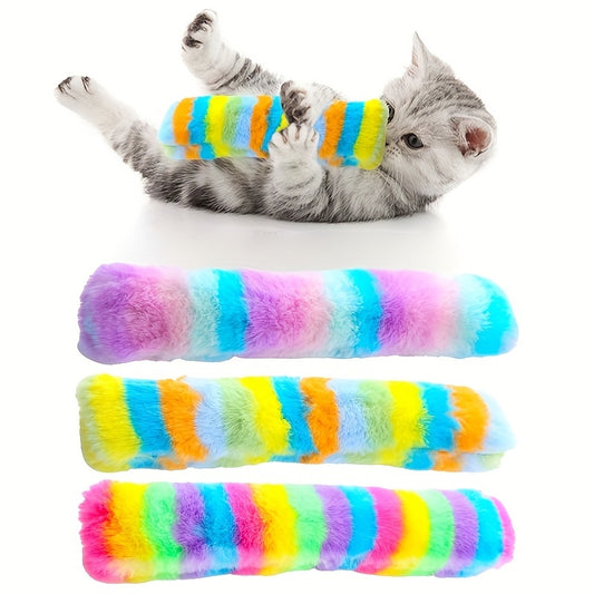 Interactieve kattenspeelset – pluche kussen, kauwspeeltje & piepspeeltje voor binnenplezier