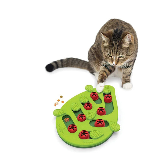 Interactieve puzzel & snackbord voor katten