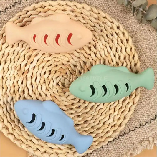 Silicone Vis Speeltje voor Katten – Interactief Speelgoed