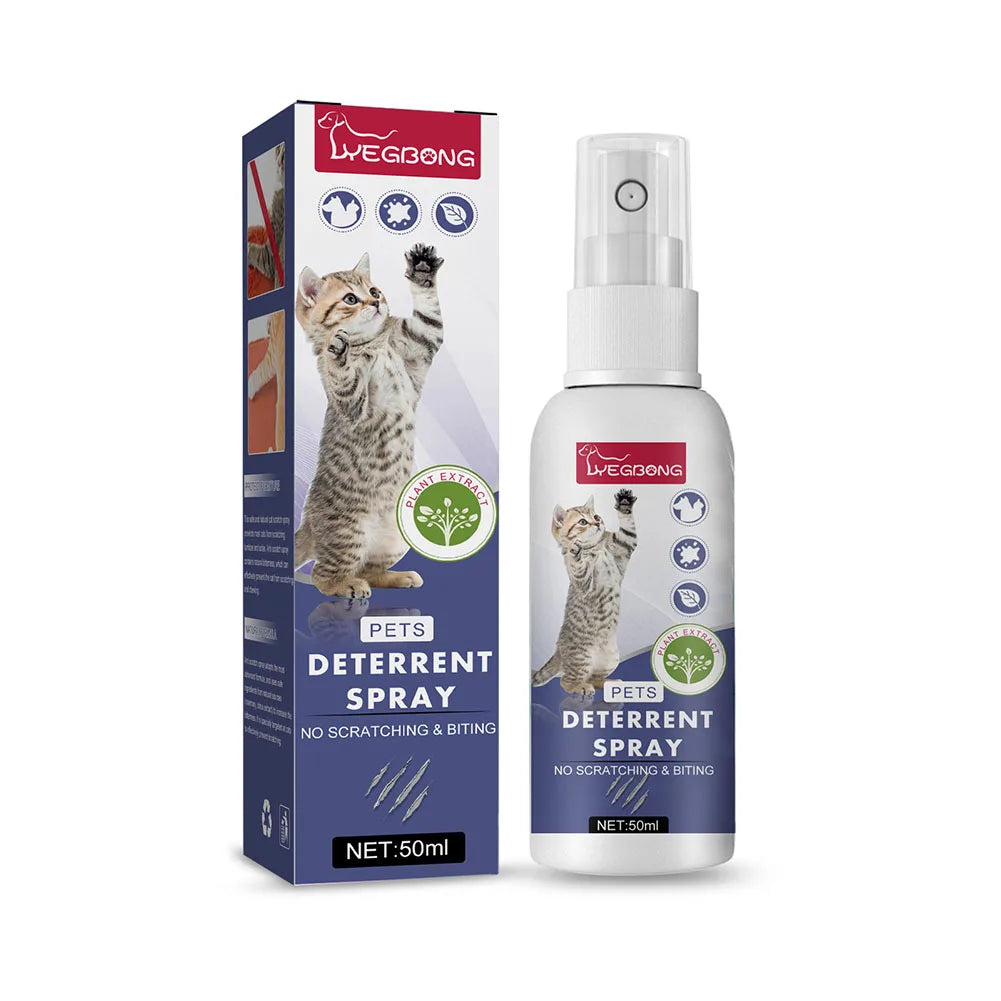 Spray Afweermiddel voor Katten Krabben – Natuurlijke Trainingshulp met Sinaasappelgeur voor Meubels en Sofas